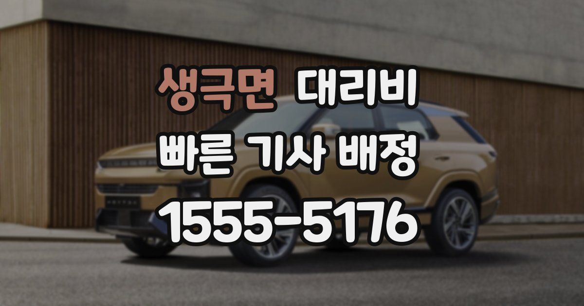 생극면 대리운전 가격