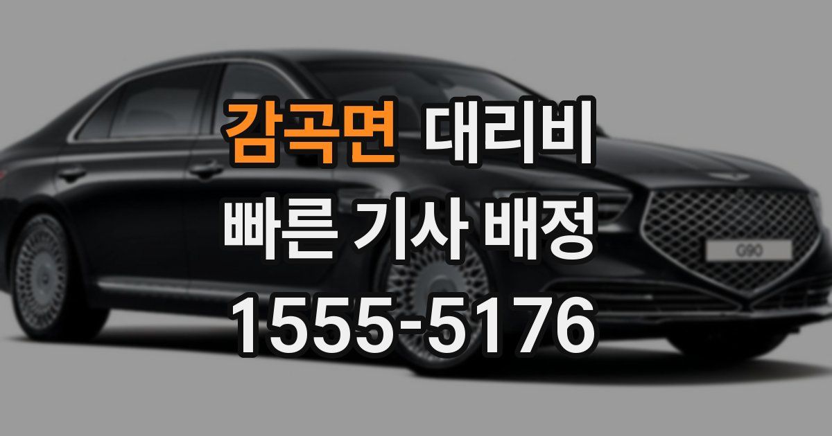 감곡면 대리운전 가격