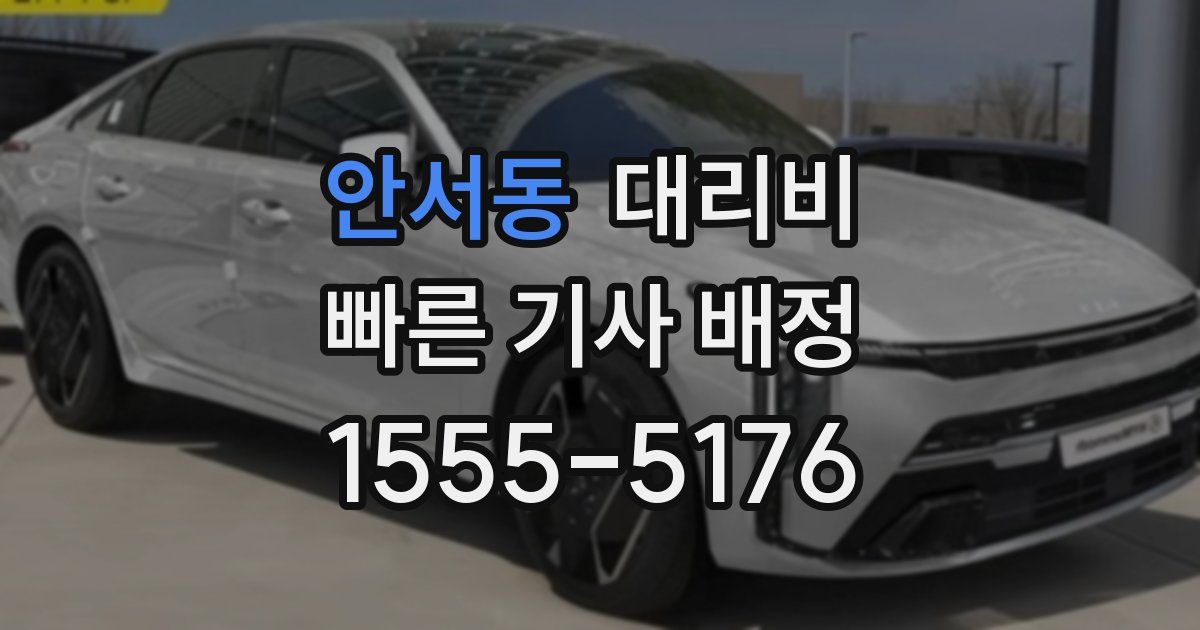 안서동 대리운전 가격