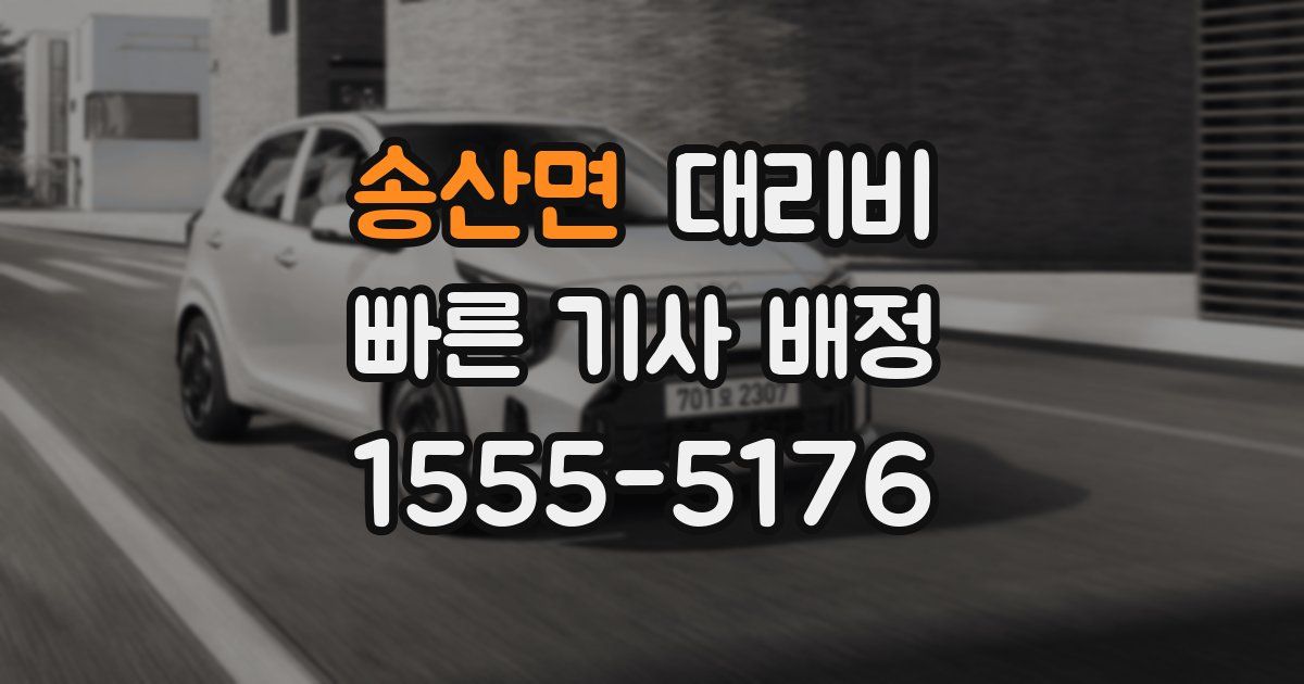 송산면 대리운전 가격