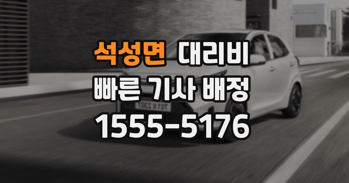 석성면 대리운전 가격