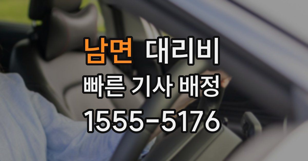 남면 대리운전 가격
