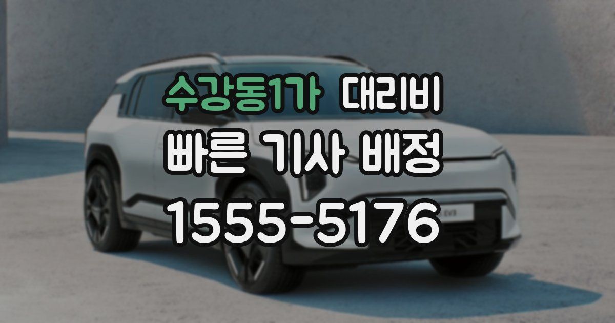 수강동1가 대리운전 가격