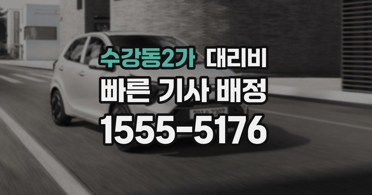 수강동2가 대리운전 가격