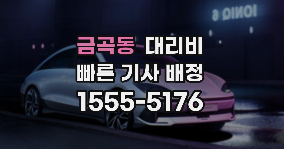 금곡동 대리운전 가격