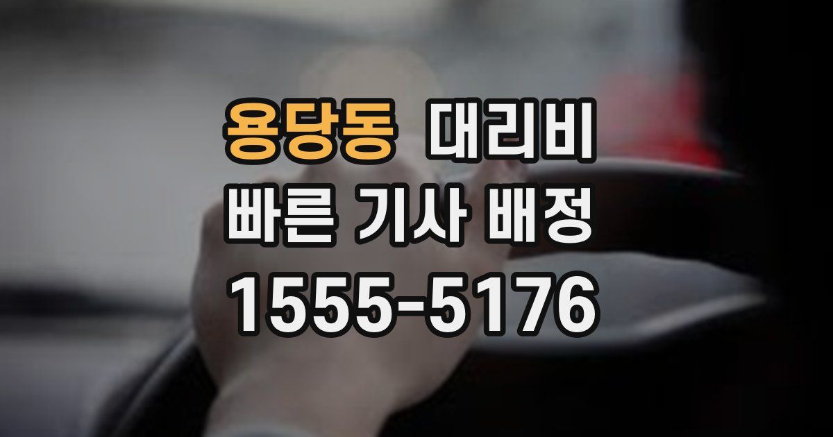 용당동 대리운전 가격