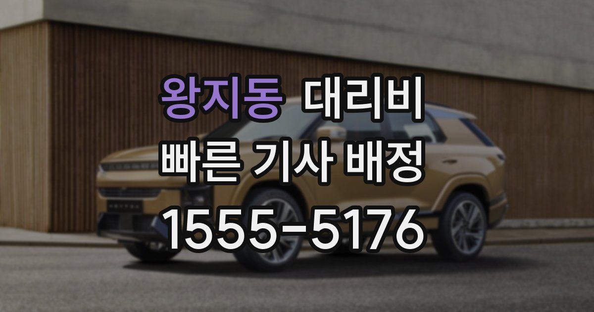 왕지동 대리운전 가격