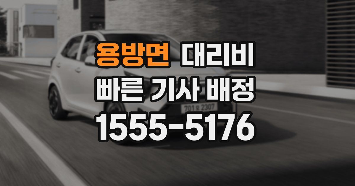 용방면 대리운전 가격