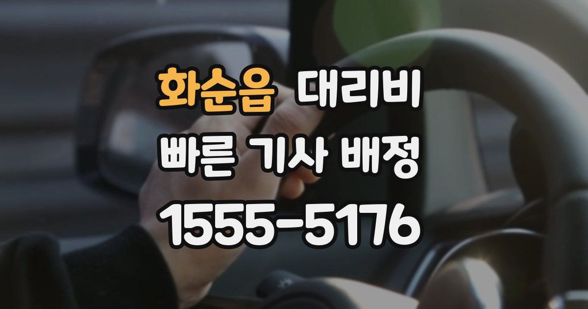 화순읍 대리운전 가격