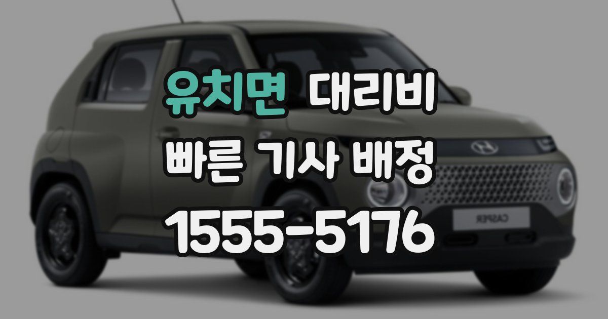 유치면 대리운전 가격