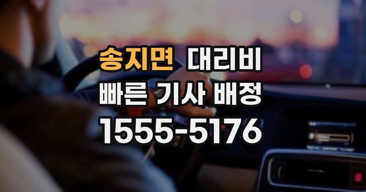 송지면 대리운전 가격