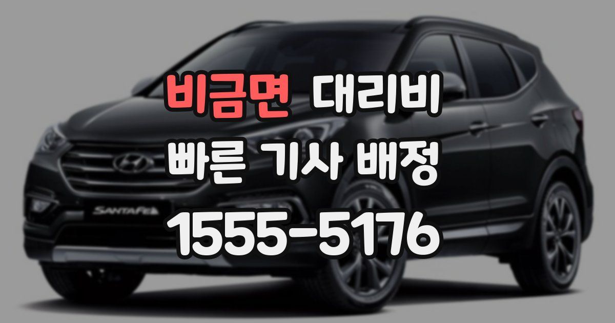 비금면 대리운전 가격