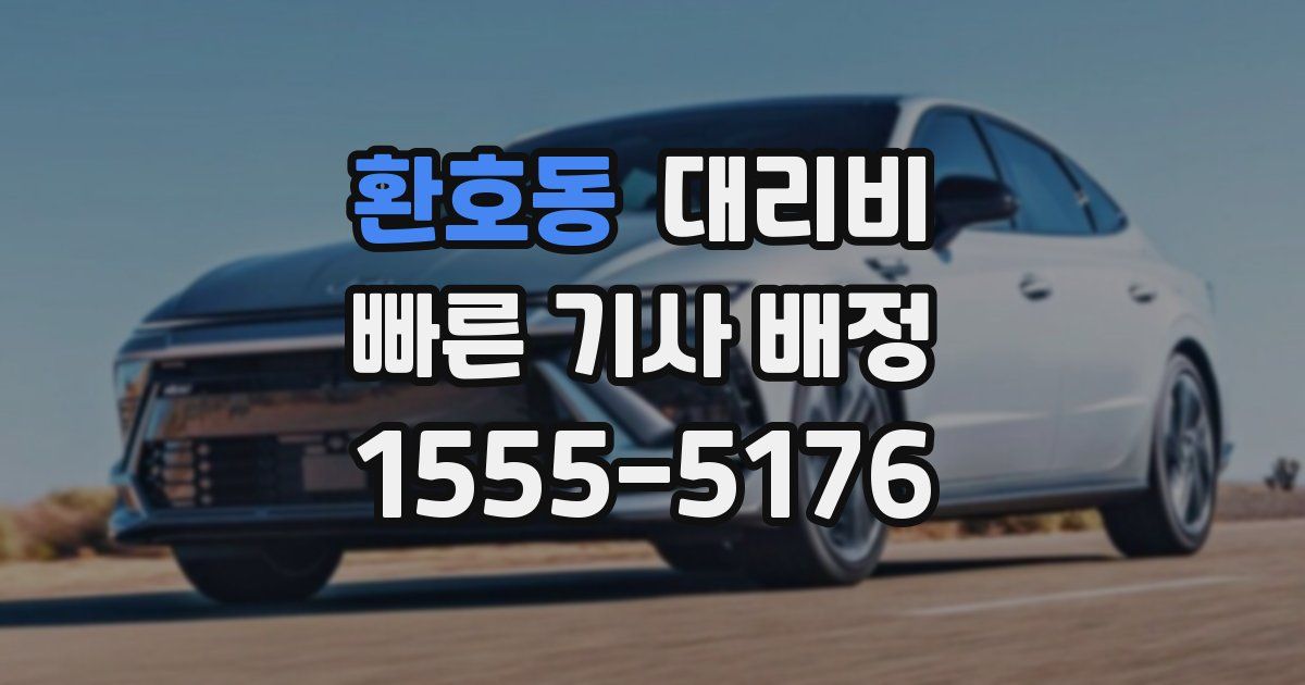 환호동 대리운전 가격