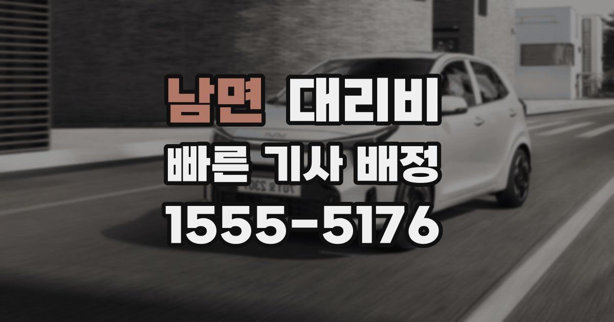 남면 대리운전 가격