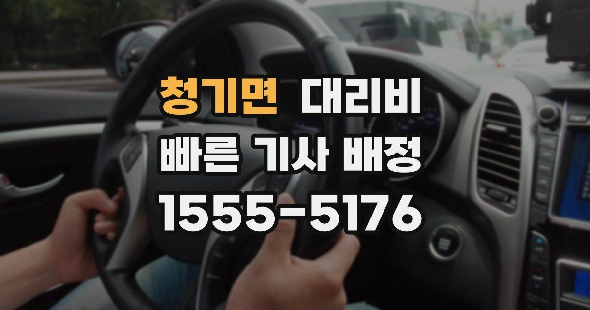 청기면 대리운전 가격