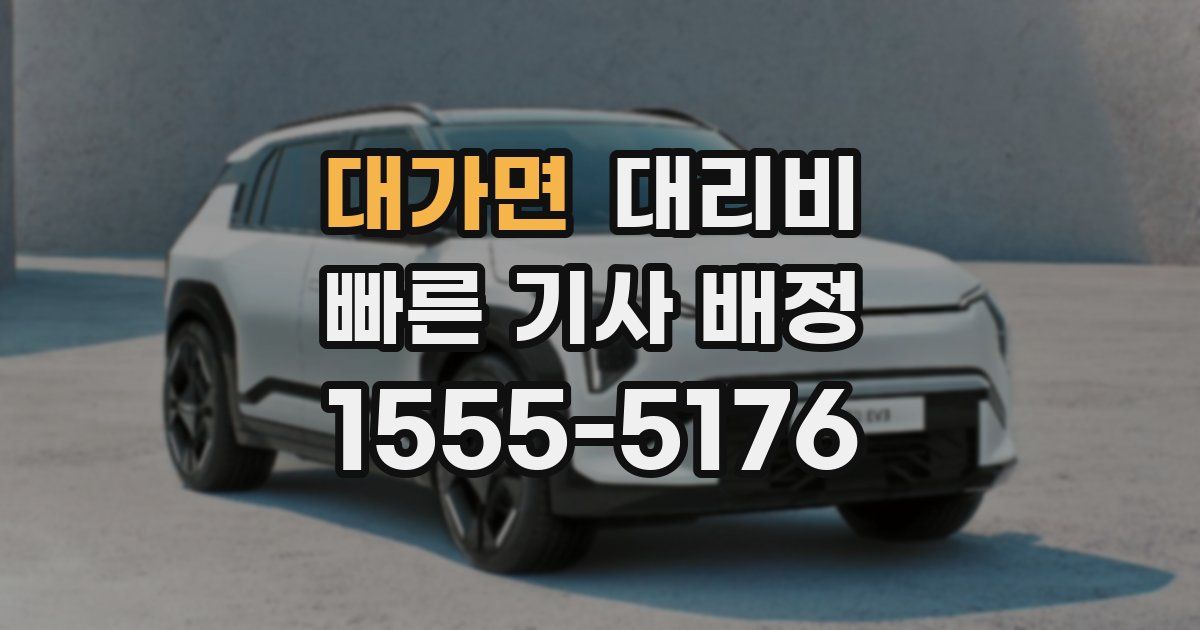 대가면 대리운전 가격