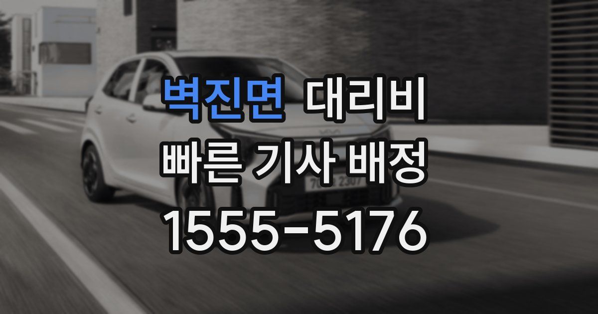 벽진면 대리운전 가격