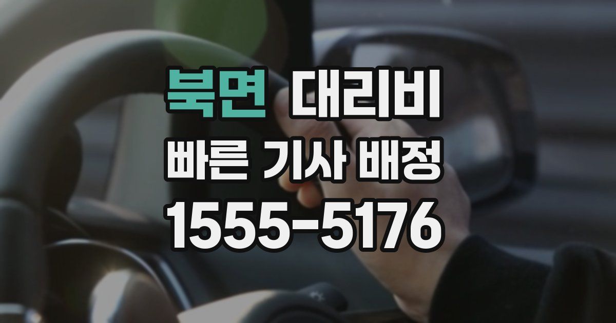 북면 대리운전 가격