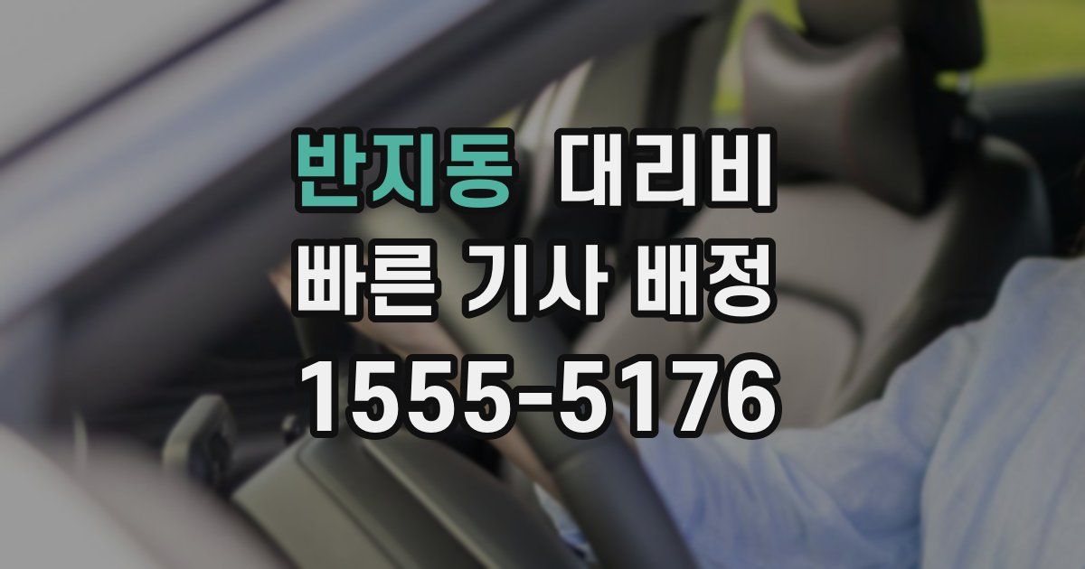 반지동 대리운전 가격