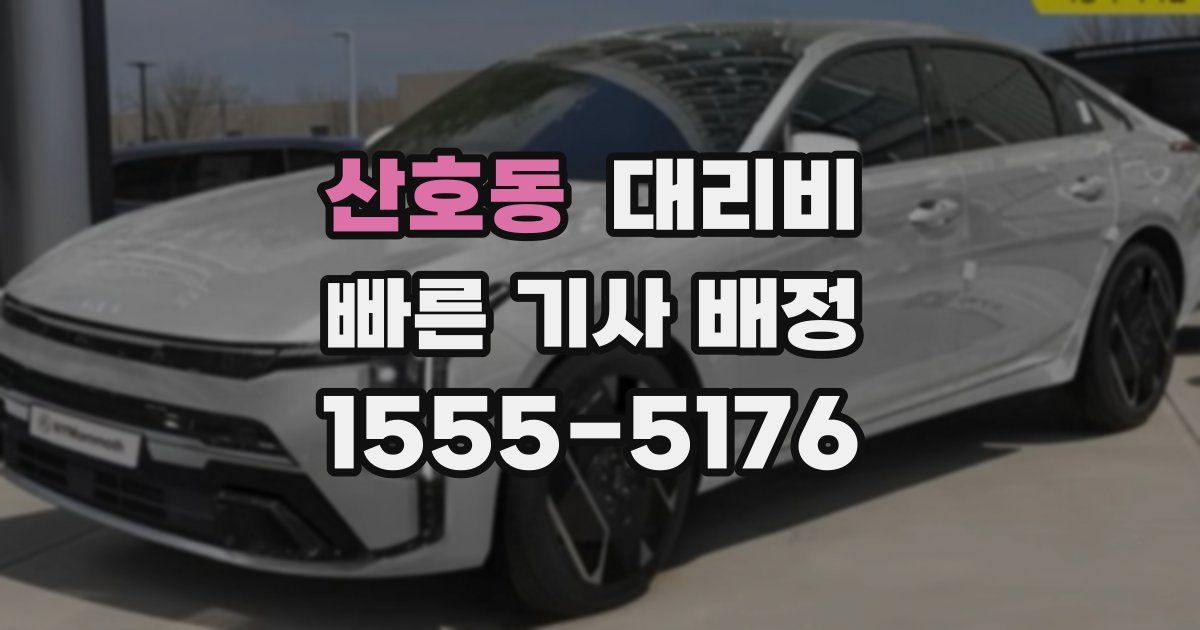 산호동 대리운전 가격