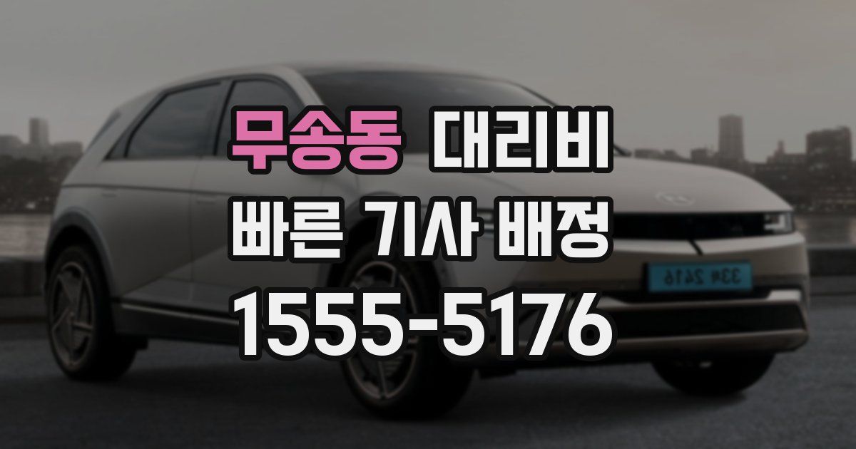 무송동 대리운전 가격