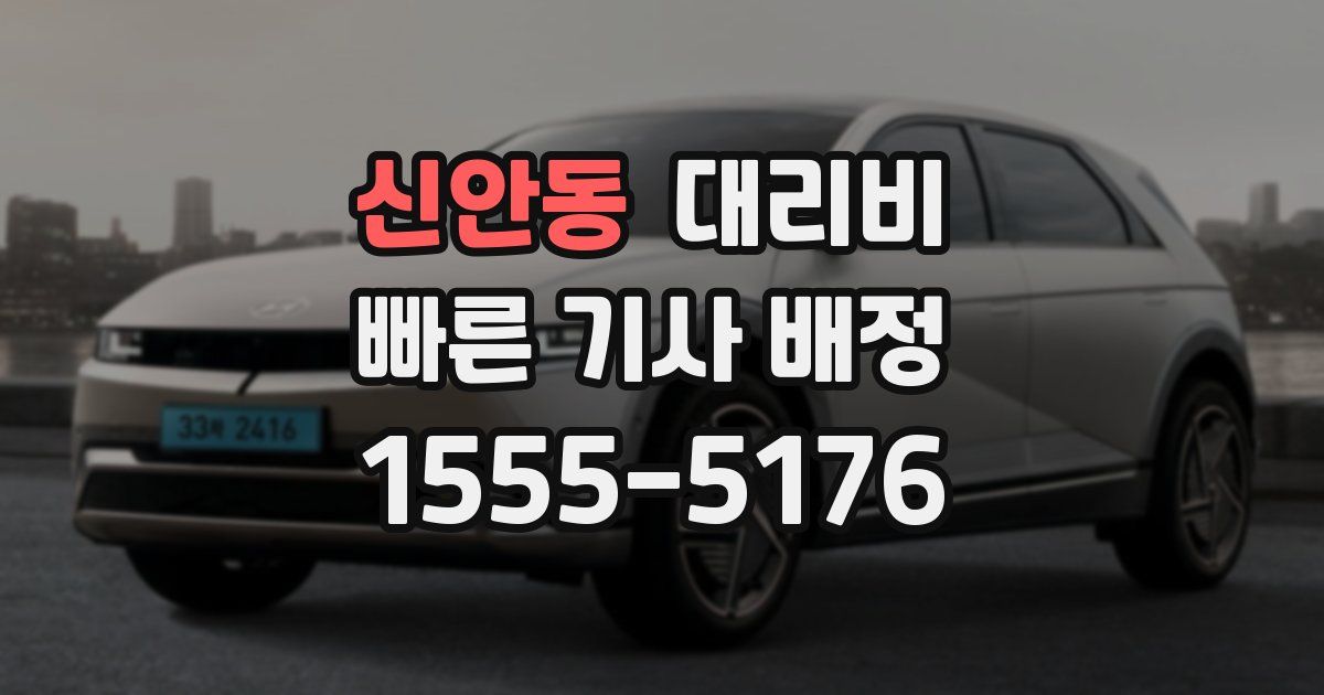 신안동 대리운전 가격