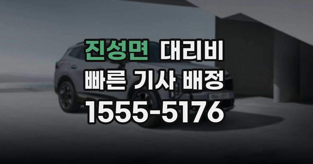 진성면 대리운전 가격