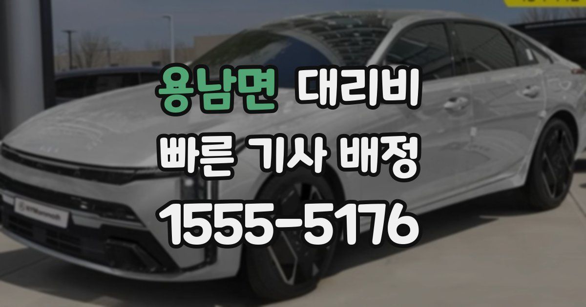 용남면 대리운전 가격