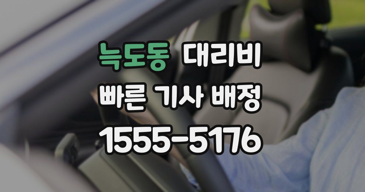 늑도동 대리운전 가격