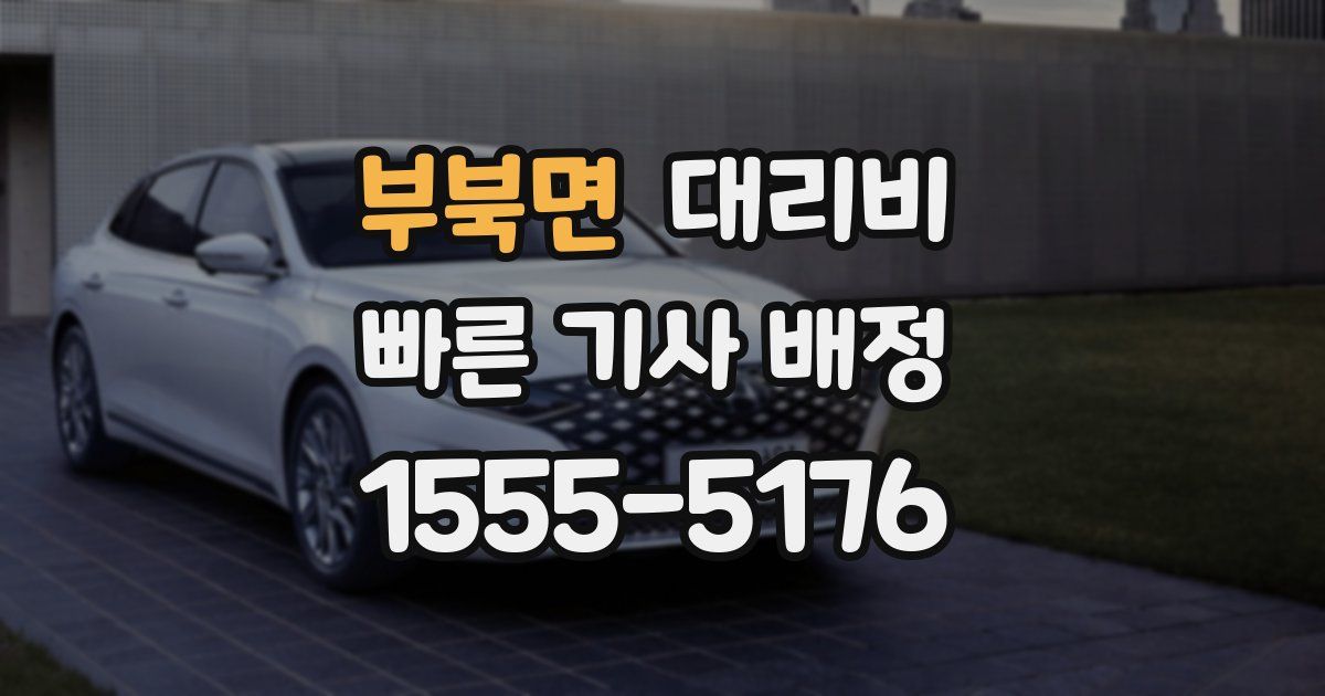 부북면 대리운전 가격