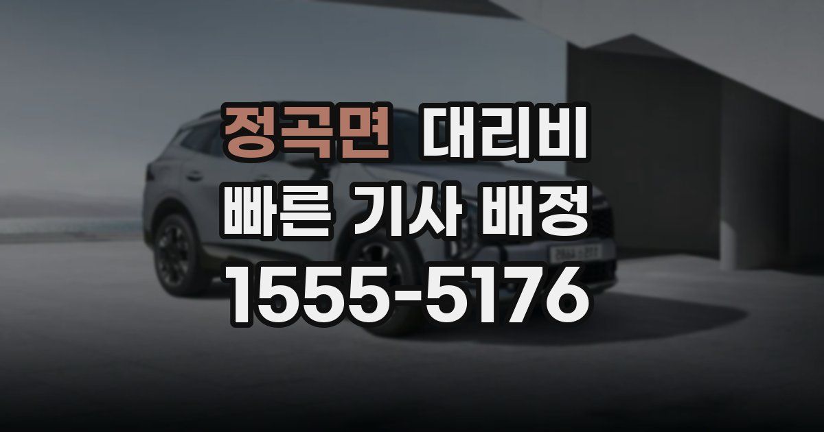 정곡면 대리운전 가격