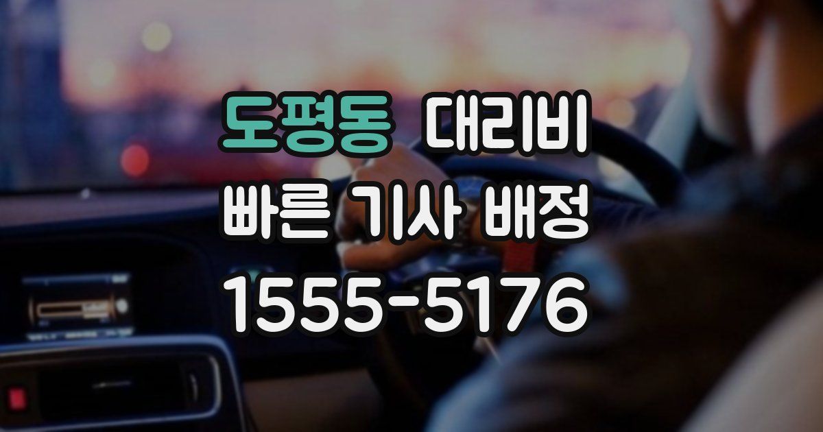 도평동 대리운전 가격