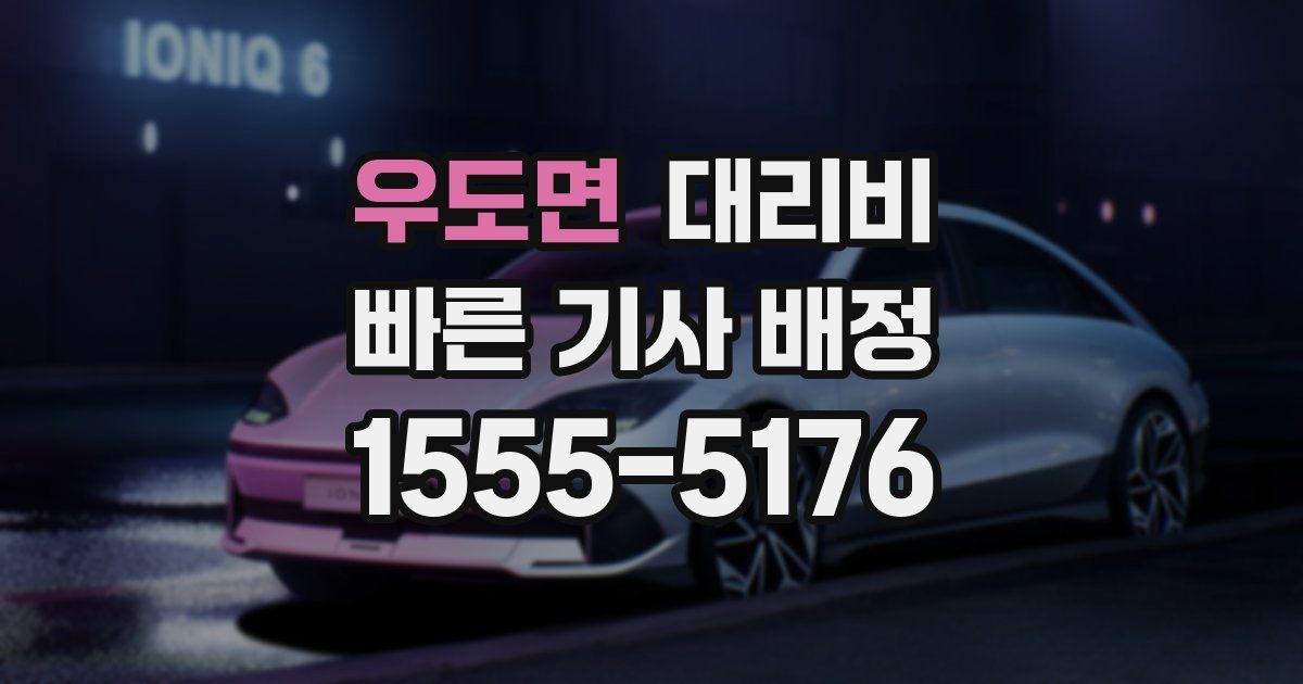 우도면 대리운전 가격