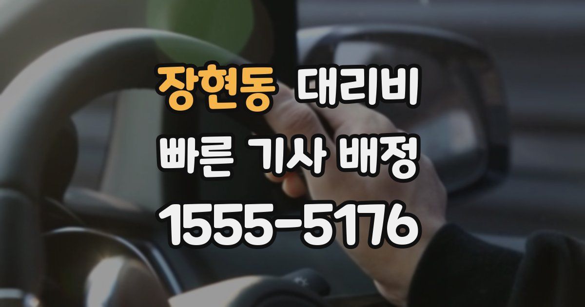 장현동 대리운전 가격