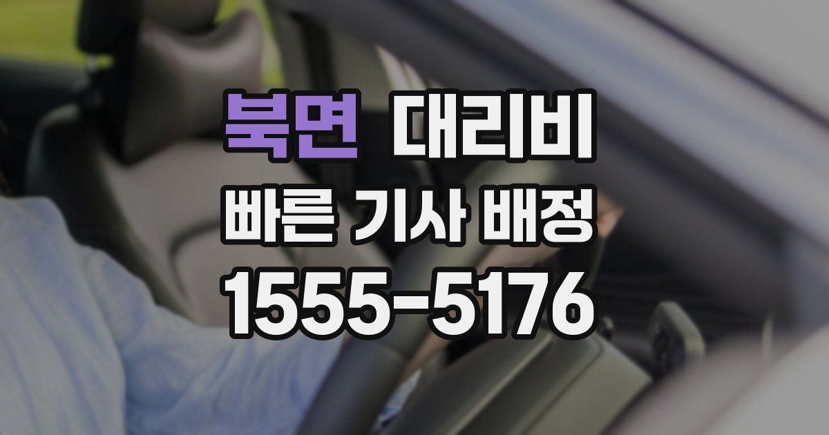 북면 대리운전 가격