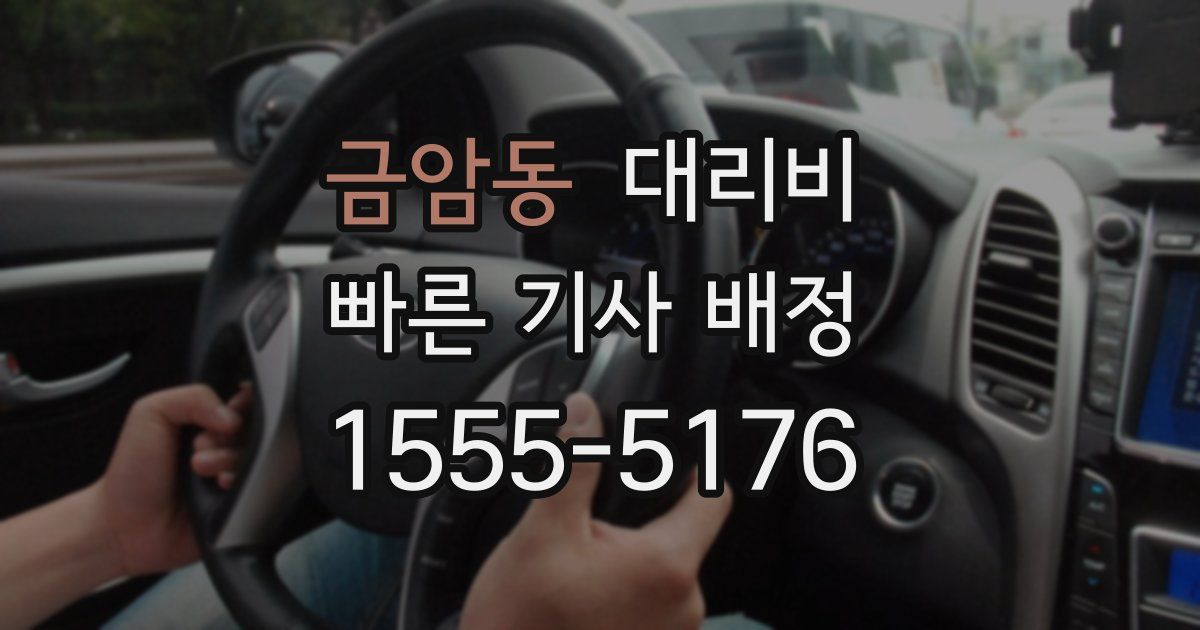 금암동 대리운전 가격