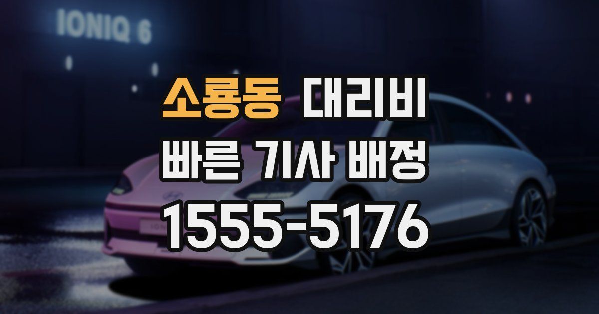 소룡동 대리운전 가격