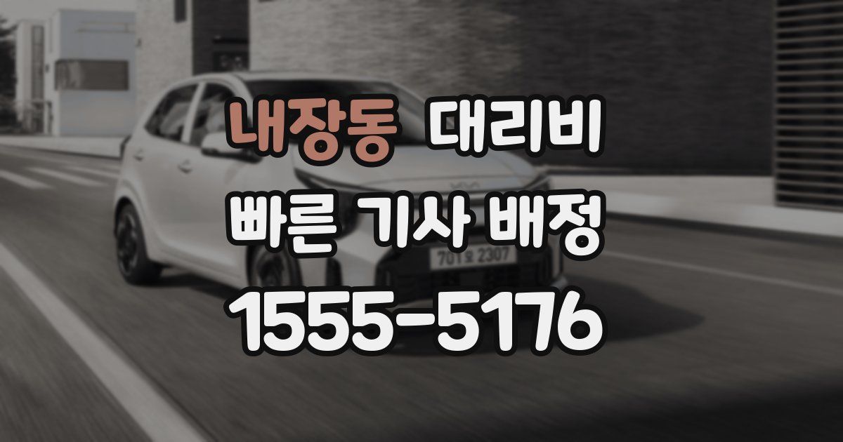 내장동 대리운전 가격