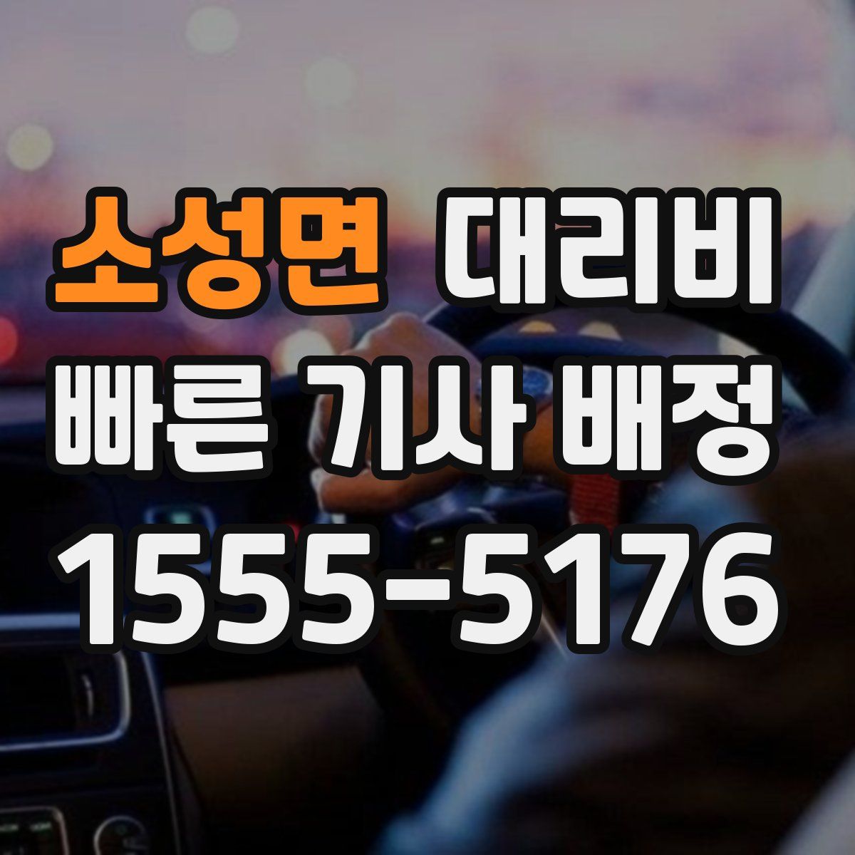 소성면 대리운전