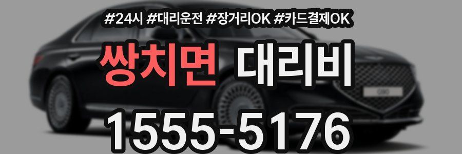 쌍치면 대리비