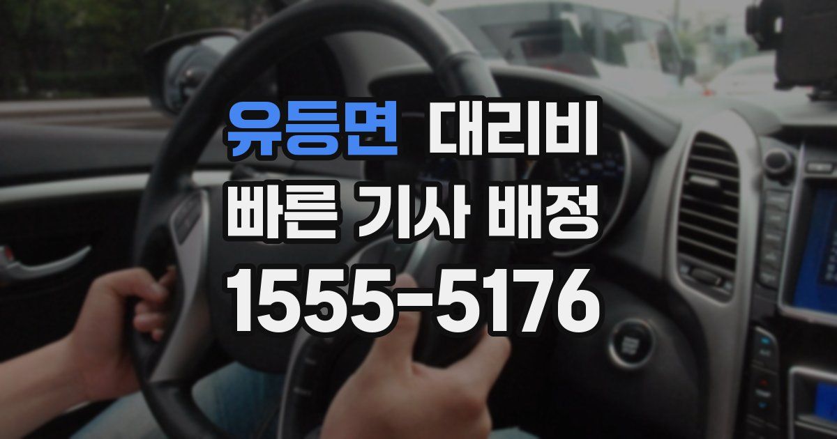 유등면 대리운전 가격