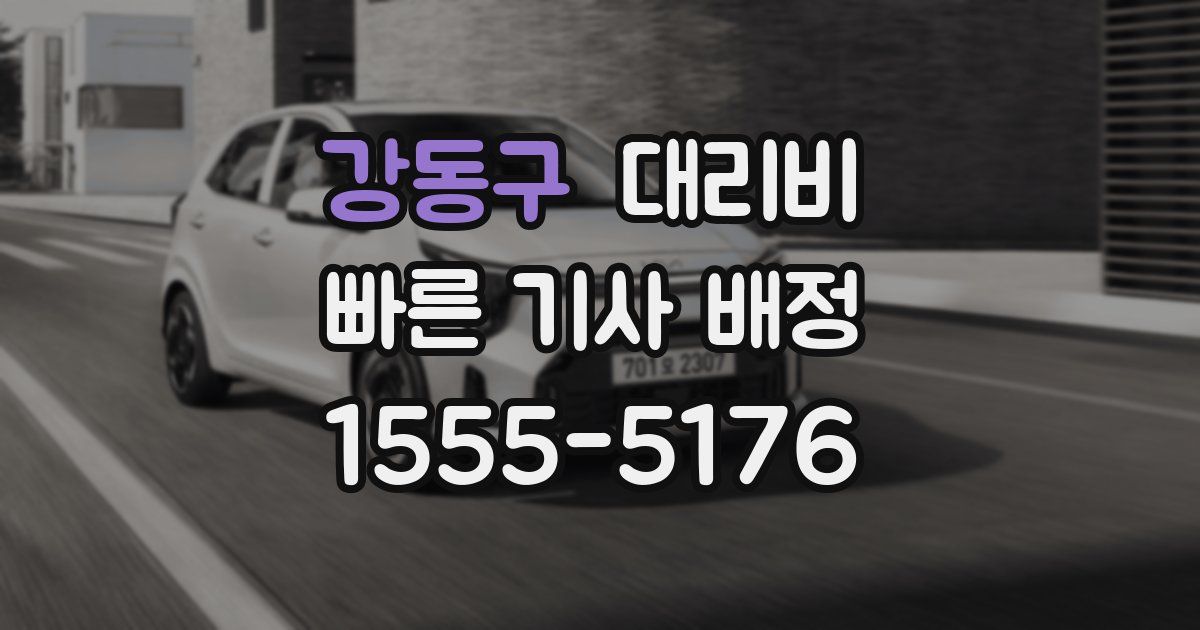 강동구 대리운전 가격