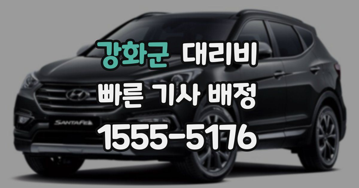 강화군 대리운전 가격