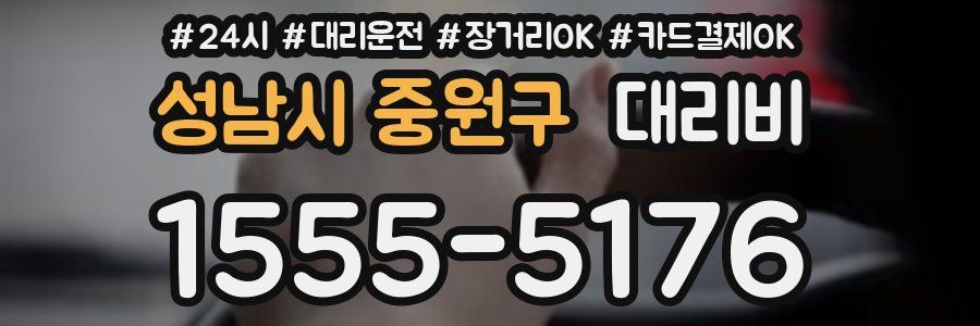 성남시 중원구 대리비