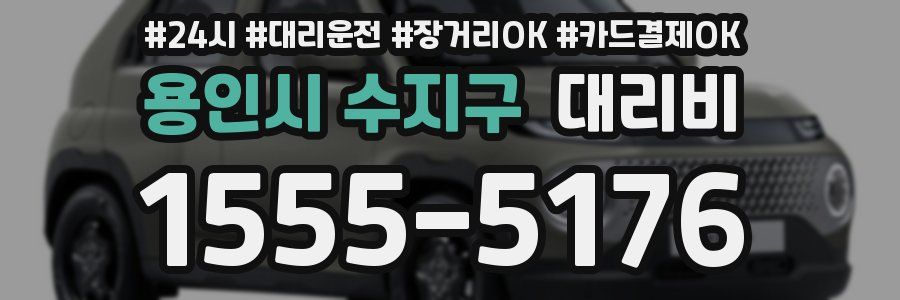 용인시 수지구 대리비