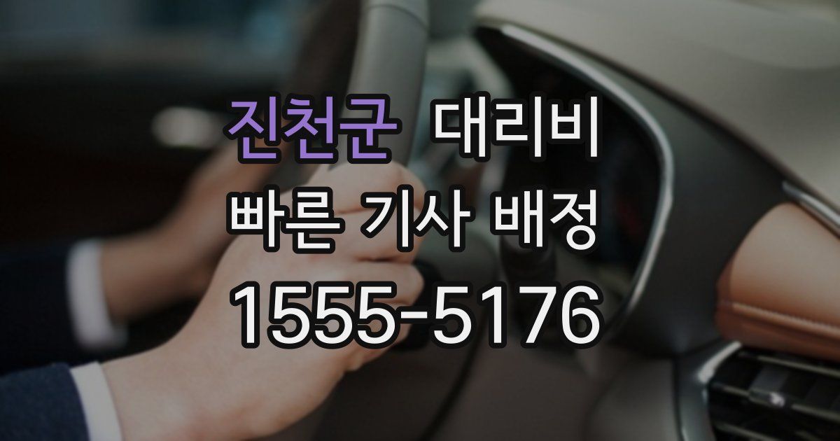 진천군 대리운전 가격