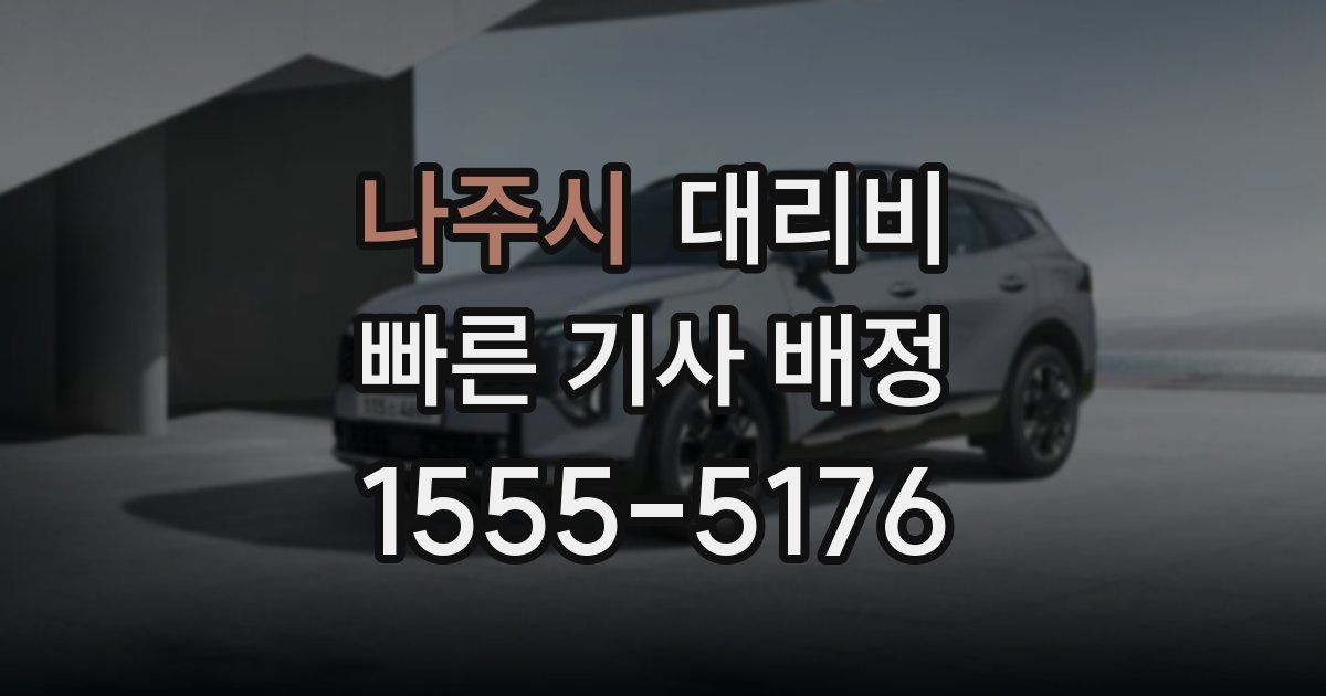 나주시 대리운전 가격