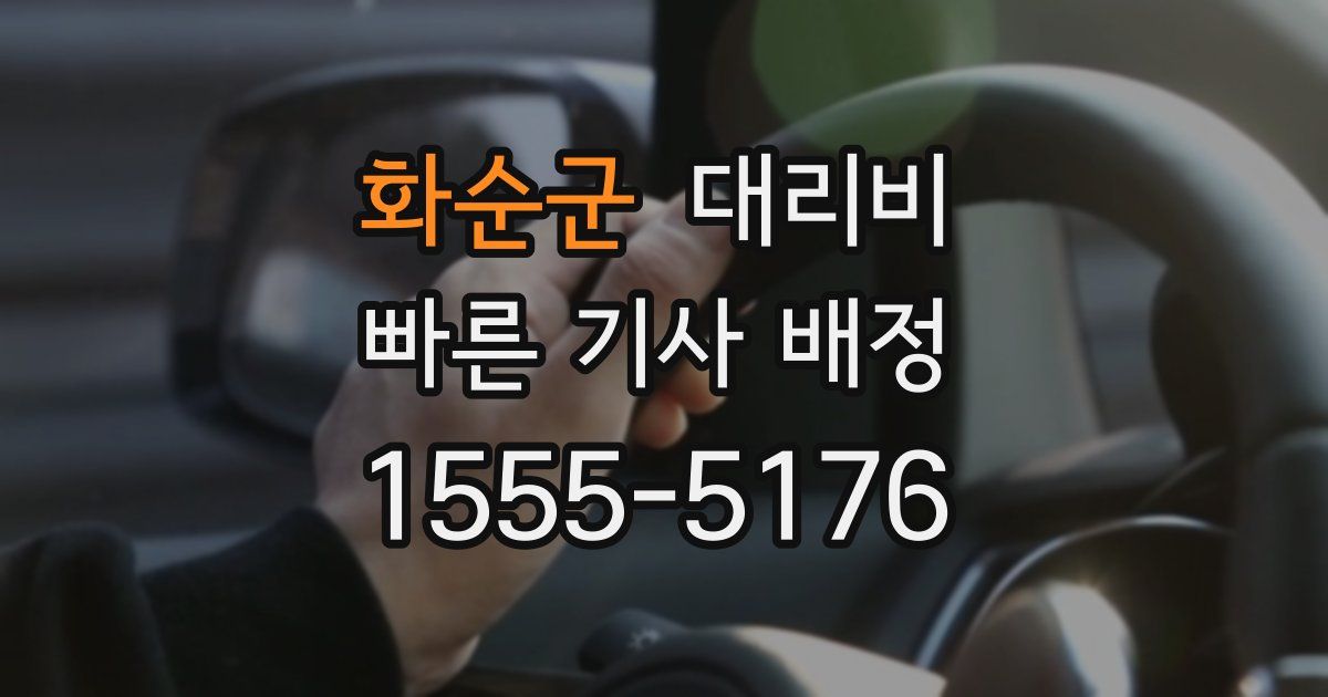 화순군 대리운전 가격