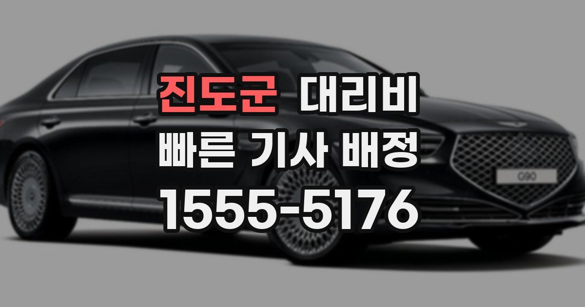 진도군 대리운전 가격