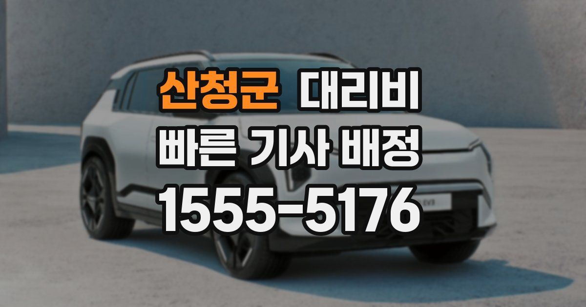 산청군 대리운전 가격